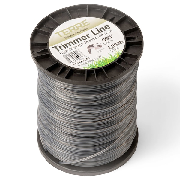 T Terre Commercial Grade Dual Strength .095 Square Weed Eater Trimmer Line Spool Length 774 ft. 5744030095 - main